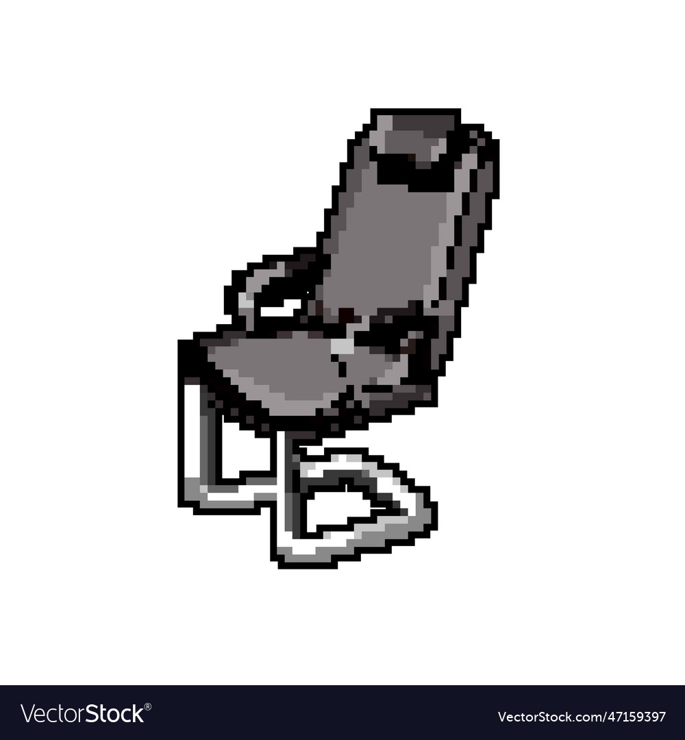 Empty office chair game pixel art