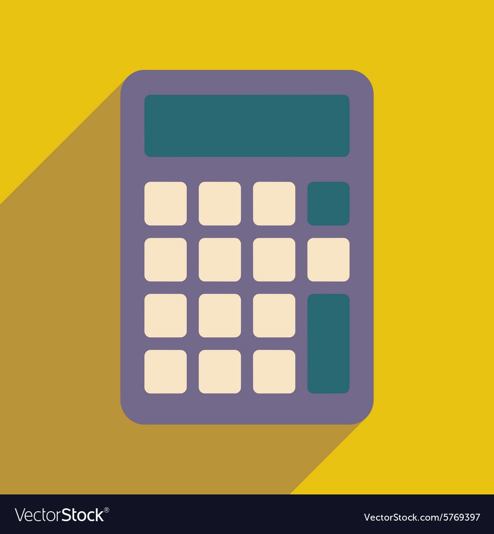 Flat with shadow icon and mobile application