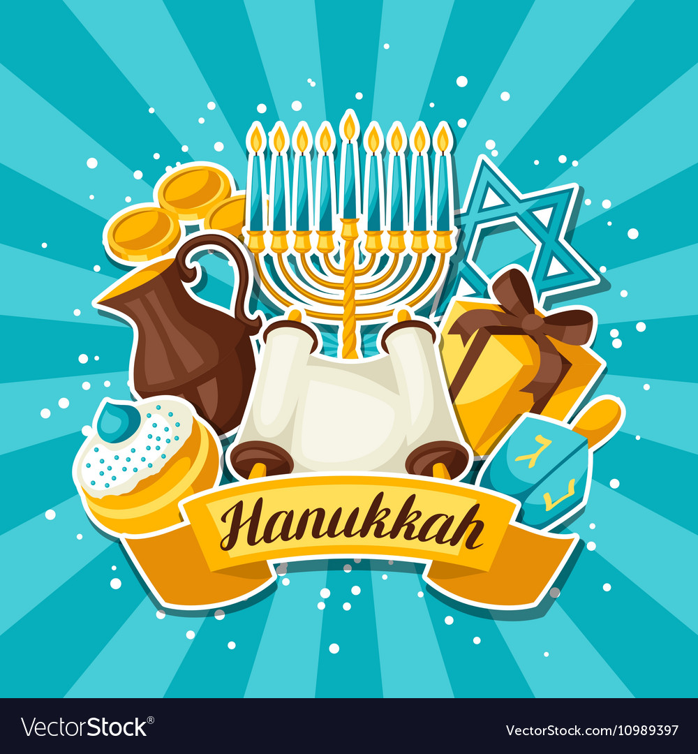 Hanukkah Feierkarte