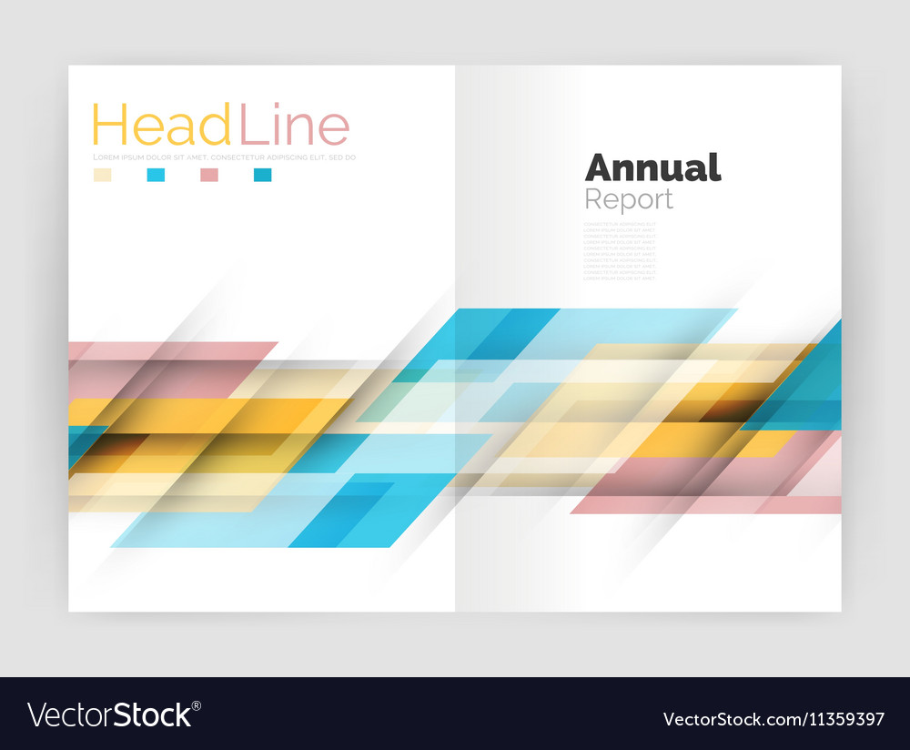 Modern geometric templates business flyer Vector Image