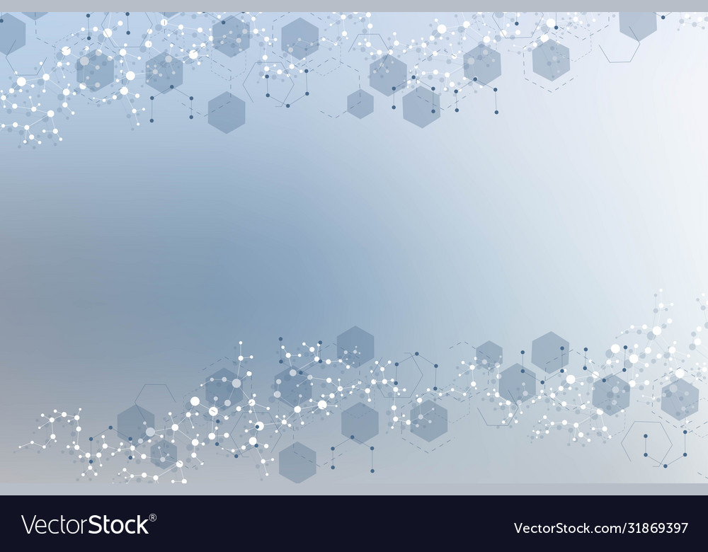 Science network pattern connecting lines and dots vector image Science network pattern connecting lines and dots