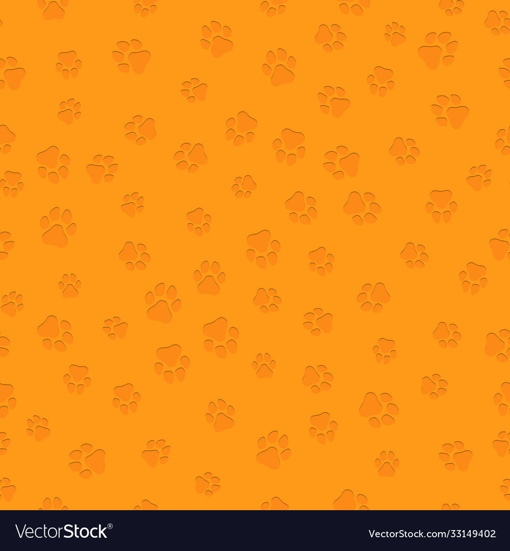 A pattern canine tracks different sizes