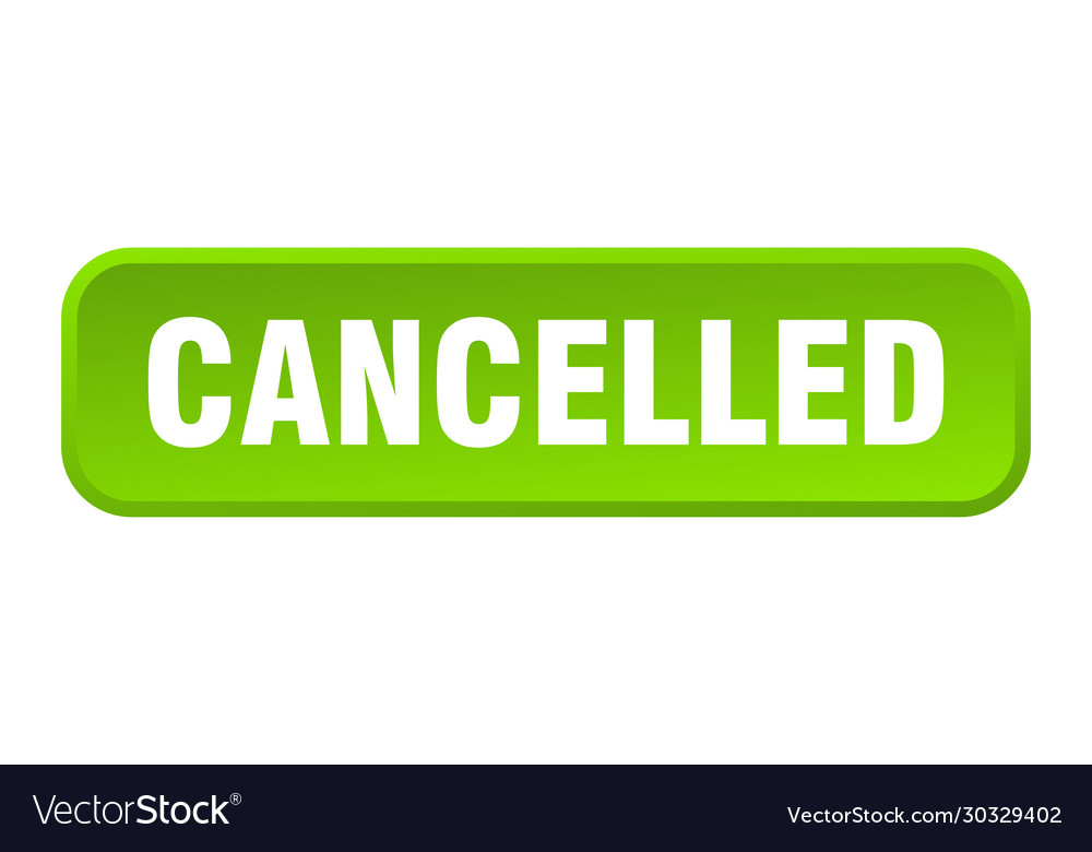Cancelled button square 3d push