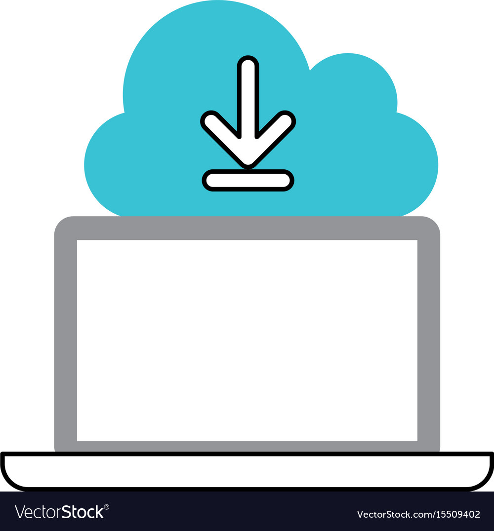 Cloud computing with laptop computer