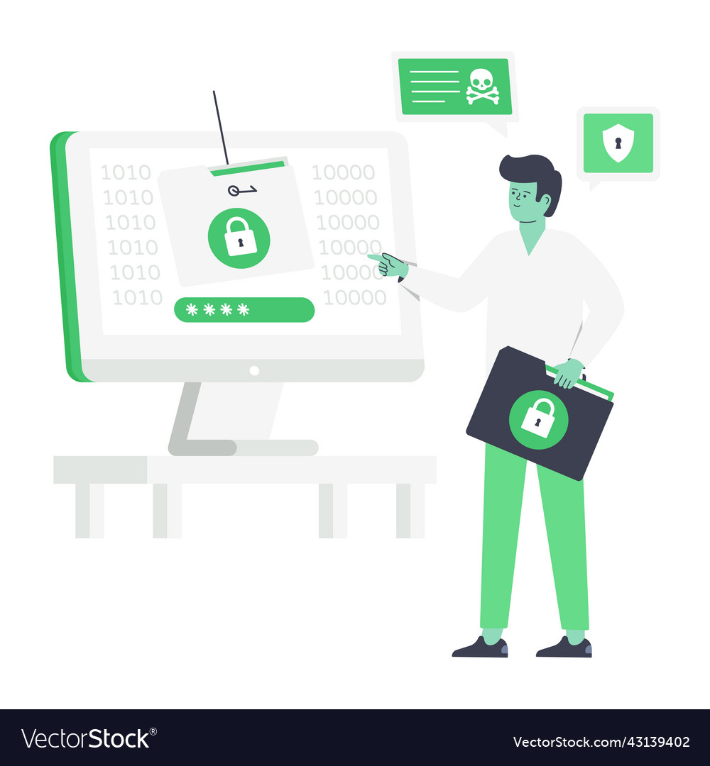 Data Hacking Royalty Free Vector Image - VectorStock