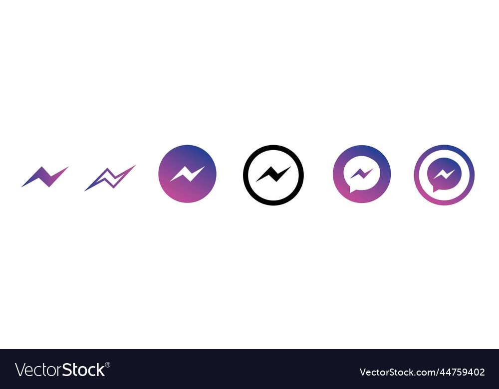 Facebook messenger isolated instagram messenger i Vector Image