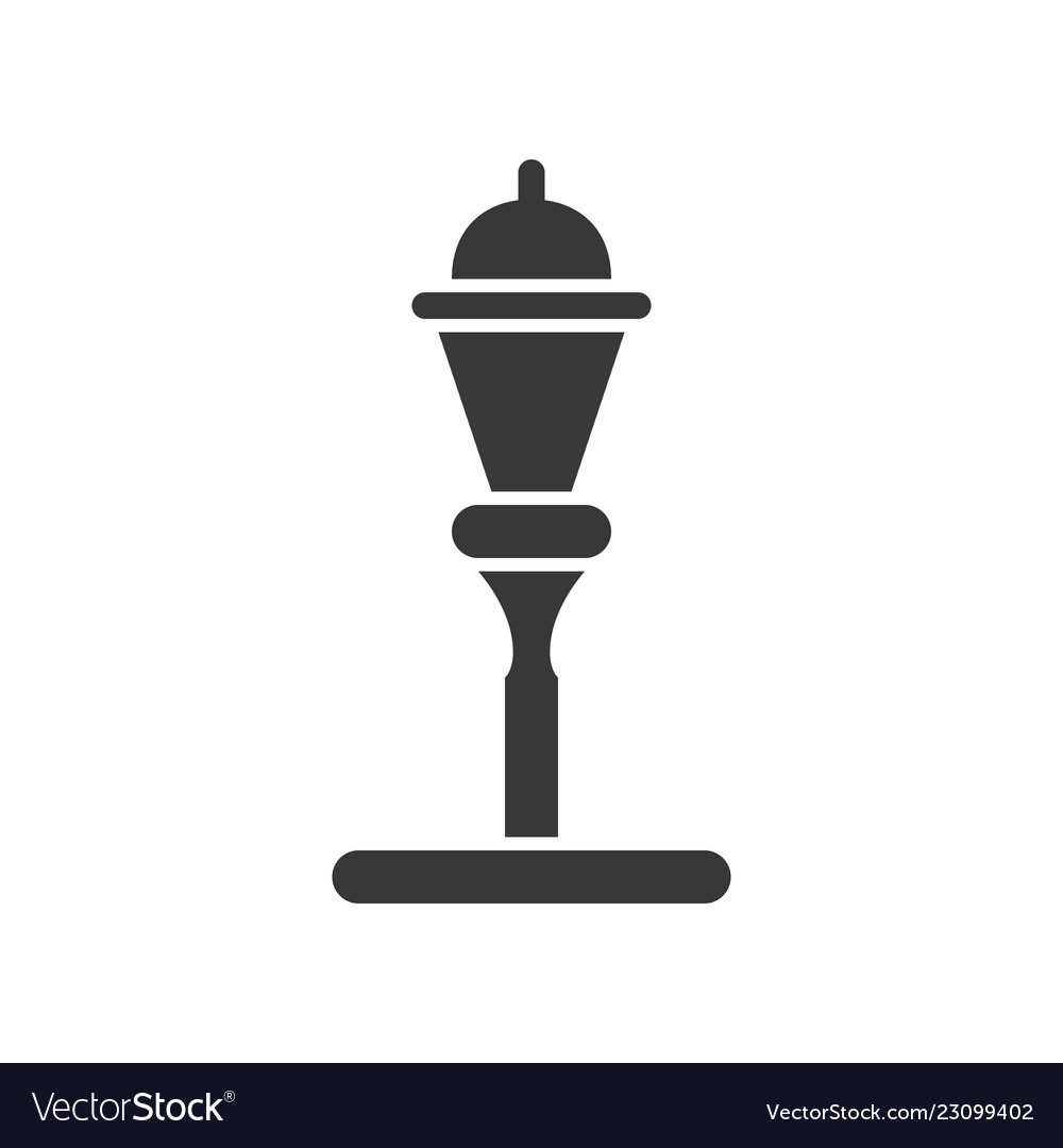 Lantern or lamp icon solid style