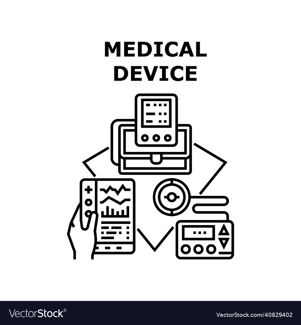 Medical device icon Royalty Free Vector Image - VectorStock