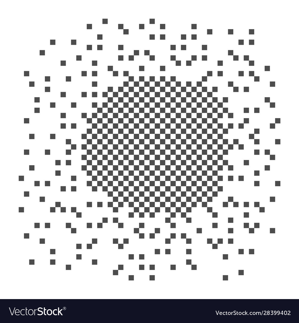 Pixel chess dissolves into many squares