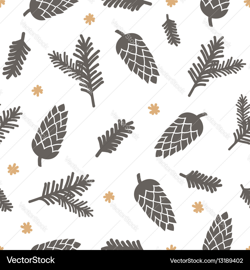 Winter seamless pattern Royalty Free Vector Image