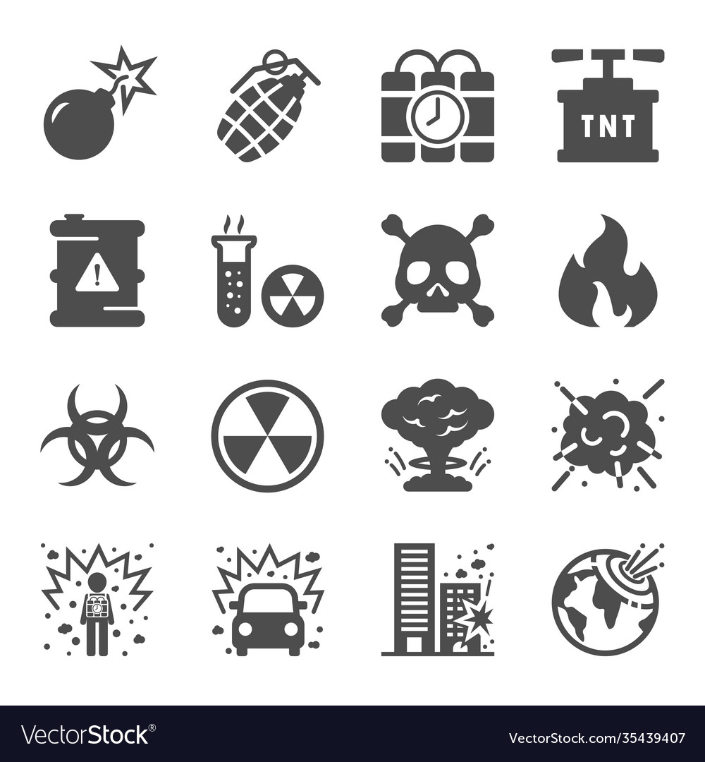 Explosion & Bomb Icon Set
