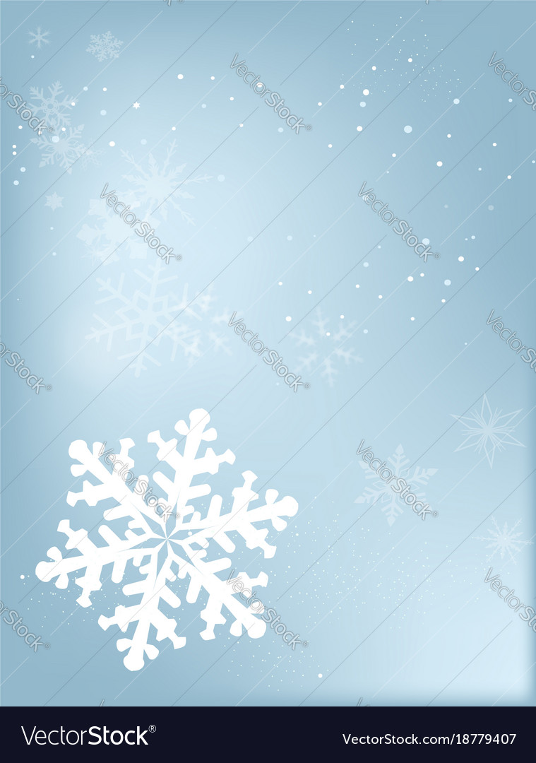 Falling snowflake Royalty Free Vector Image - VectorStock