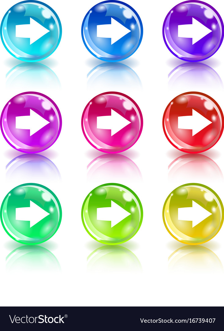 Next circle glossy web icon on white background