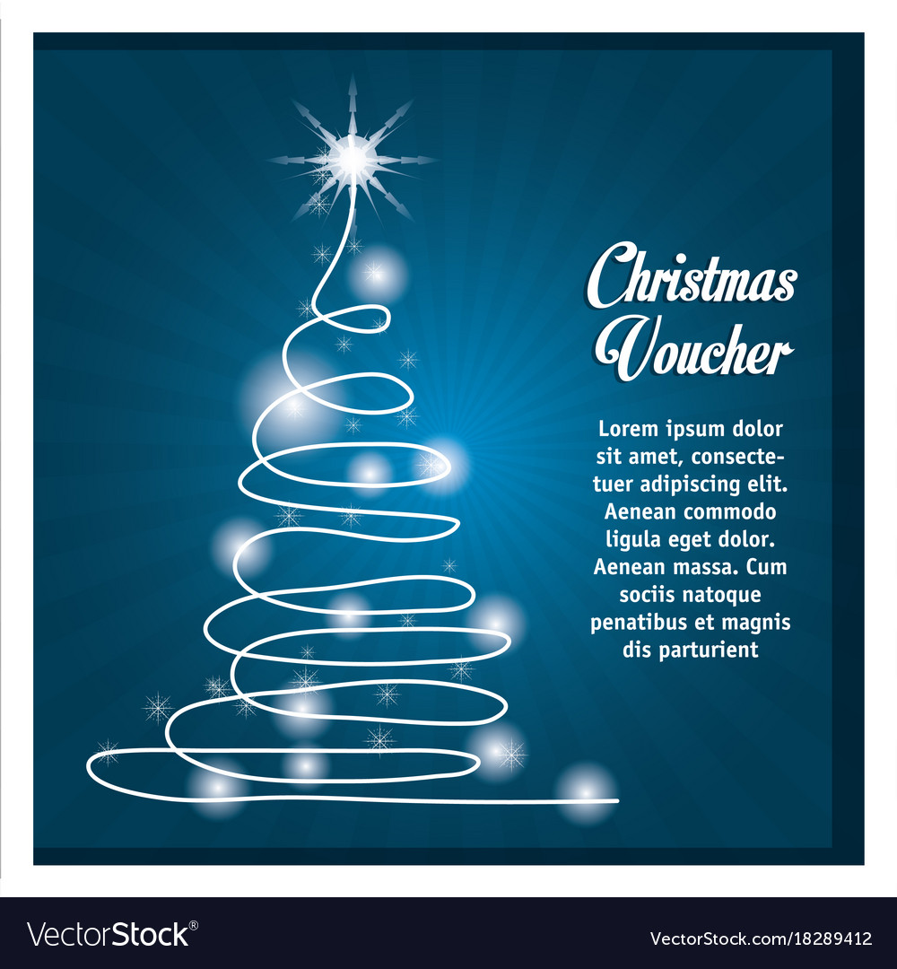 Christmas voucher design