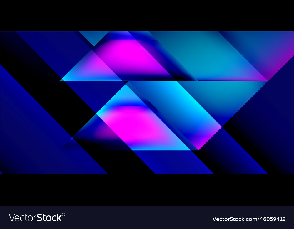 Dynamic triangle design with fluid gradient colors