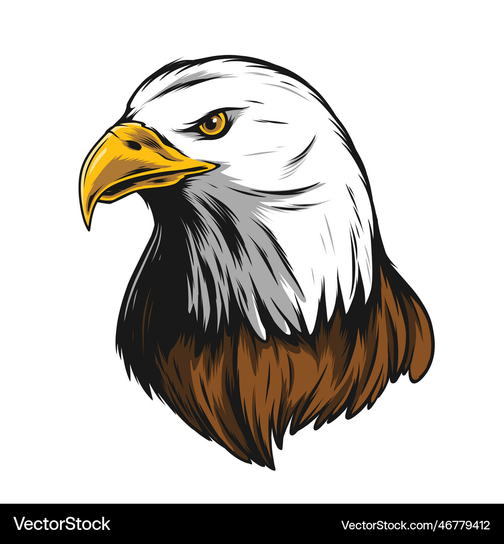 Eagle head Royalty Free Vector Image - VectorStock