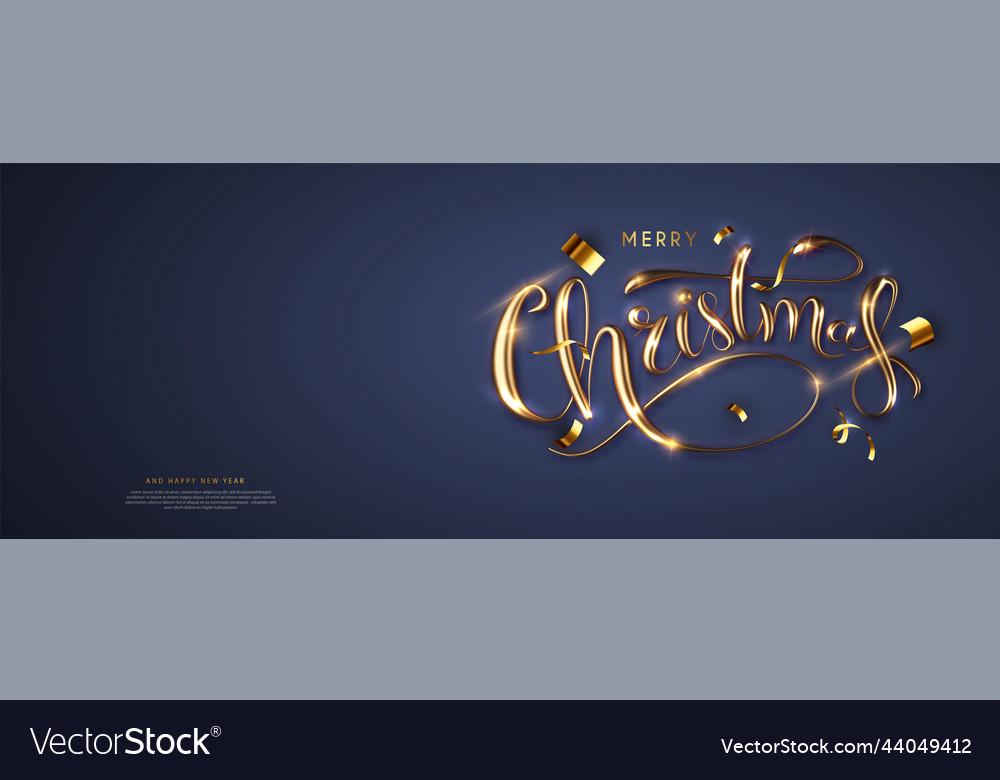 Feste goldene Weihnachtsbanner