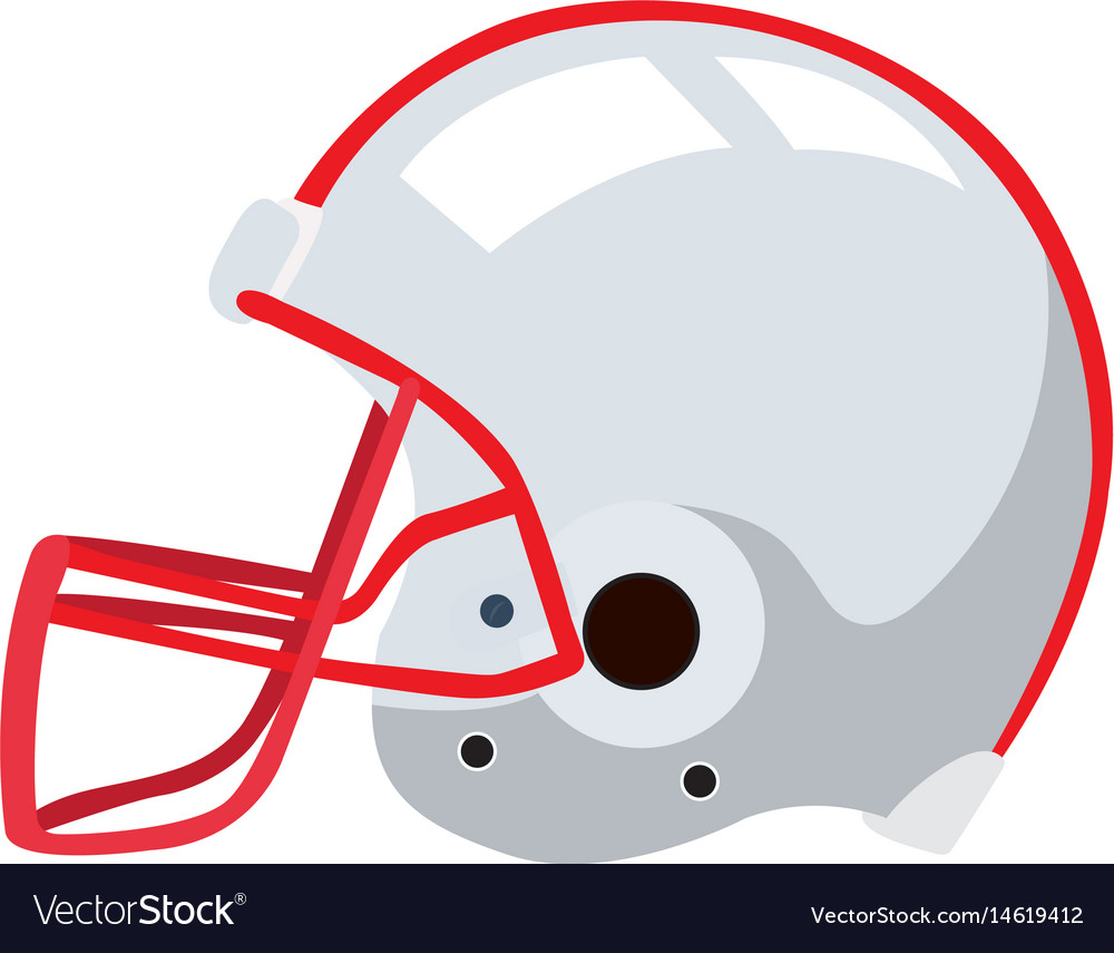 Isolated football helmet