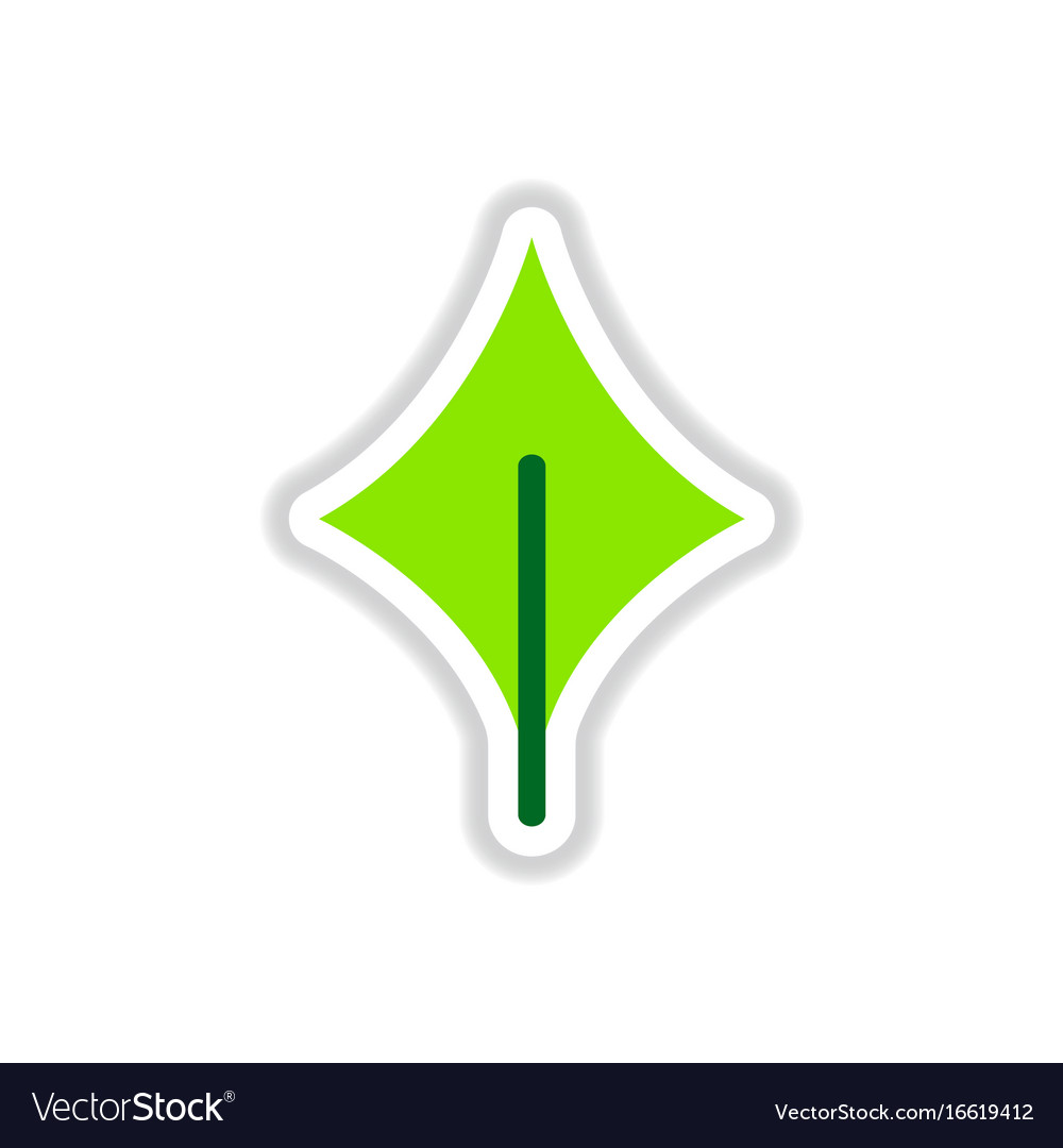 Label with leaf shadow icon design collection