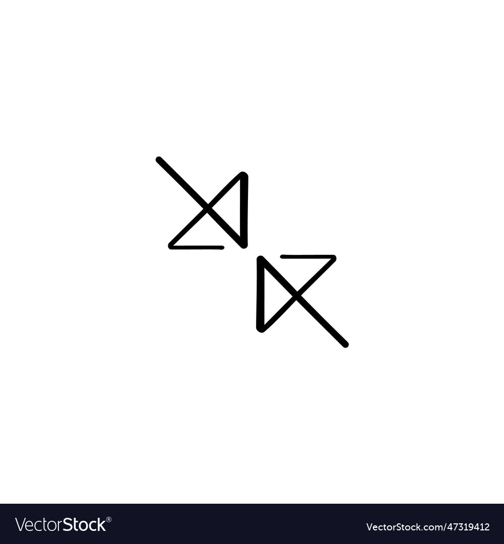 Minimize line style icon design