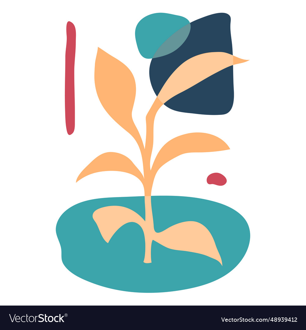 Nature plant abstract Royalty Free Vector Image