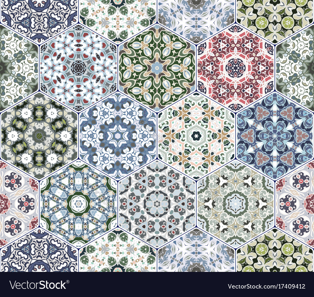 Set of hexagonal patterns