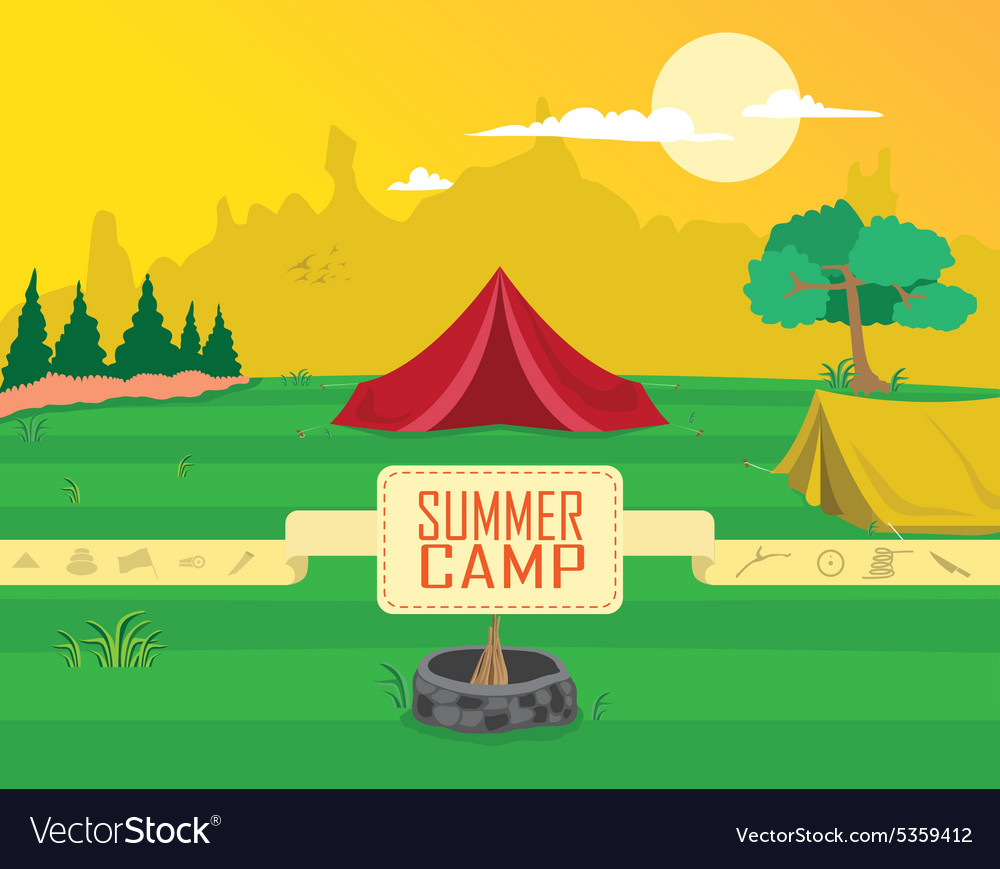 Summer Camp Scene