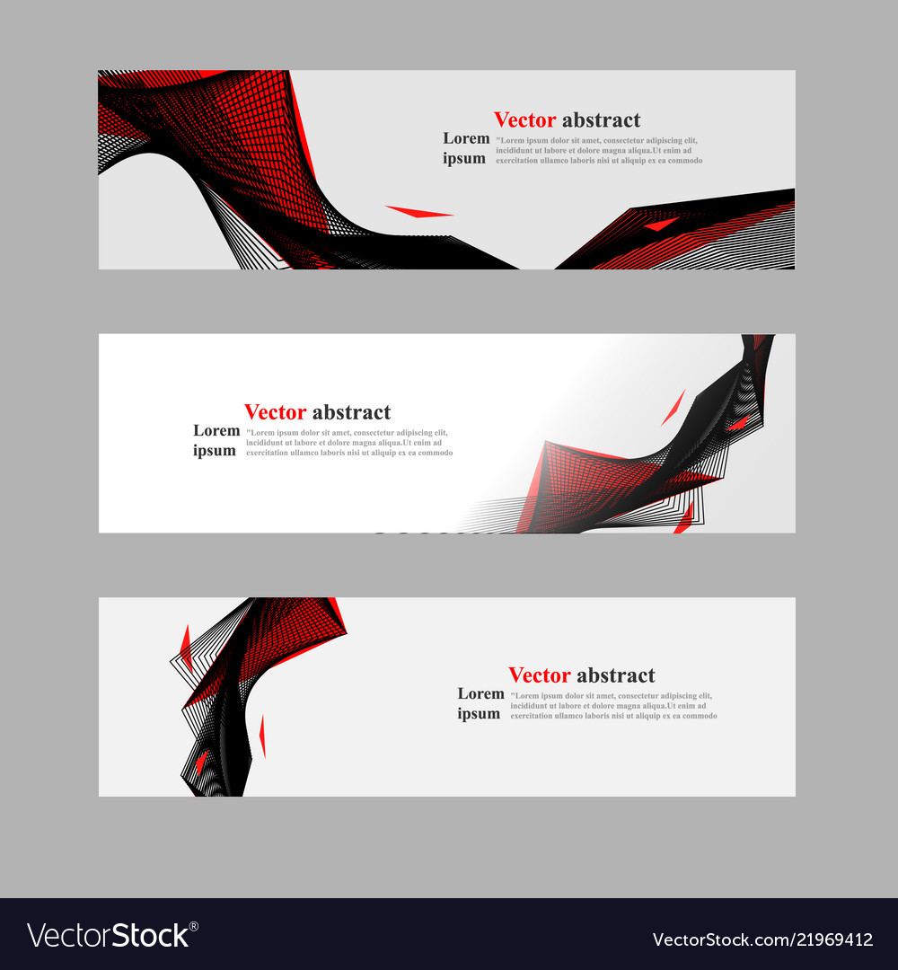 Website header or banner web set abstract vector image Website header or banner web set abstract