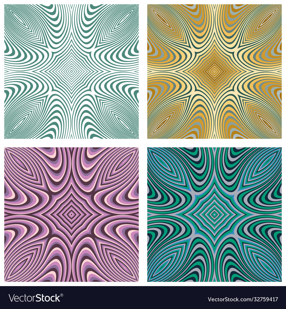 Abstract ornamental patterns set vector image Abstract ornamental patterns set