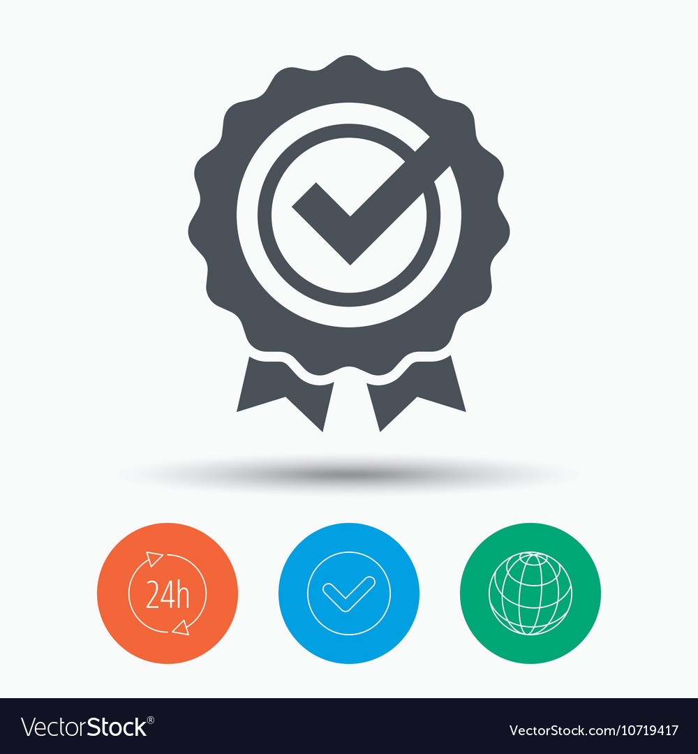 Preis MedaillenIkonenSieger Emblem mit Zeckenzeichen