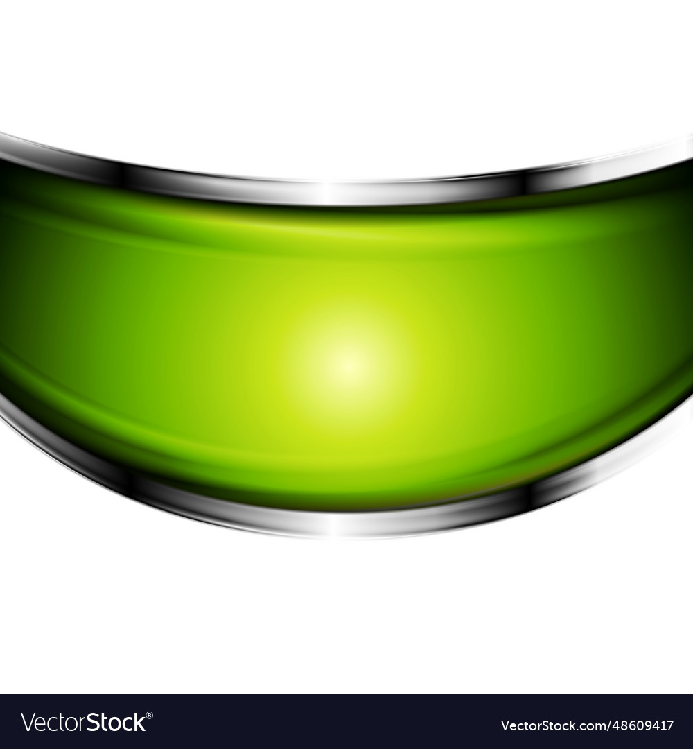 Bright green abstract background with metallic