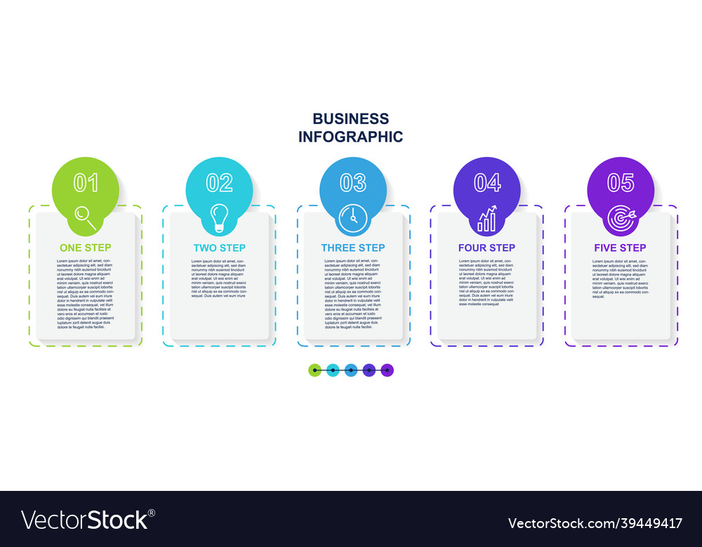 Business Infographic Template Royalty Free Vector Image