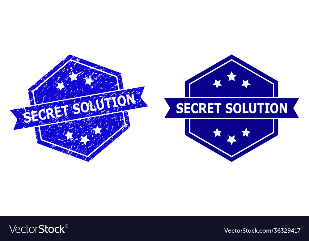 Hexagonal secret solution seal with unclean