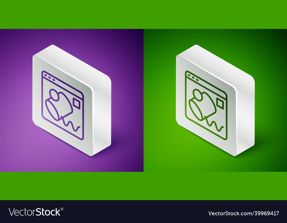 Isometric line data visualisation icon isolated vector image Isometric line data visualisation icon isolated