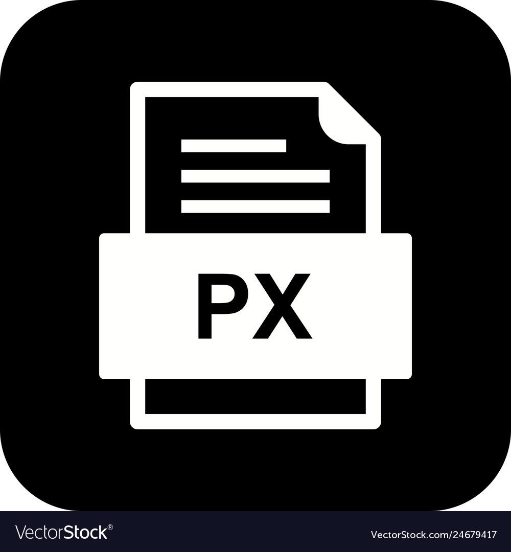 Px file document icon