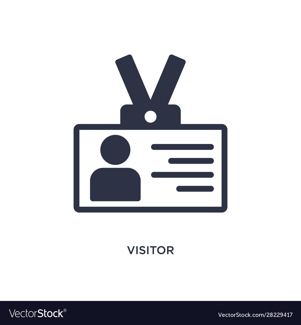 Visitor Icon - Simple White