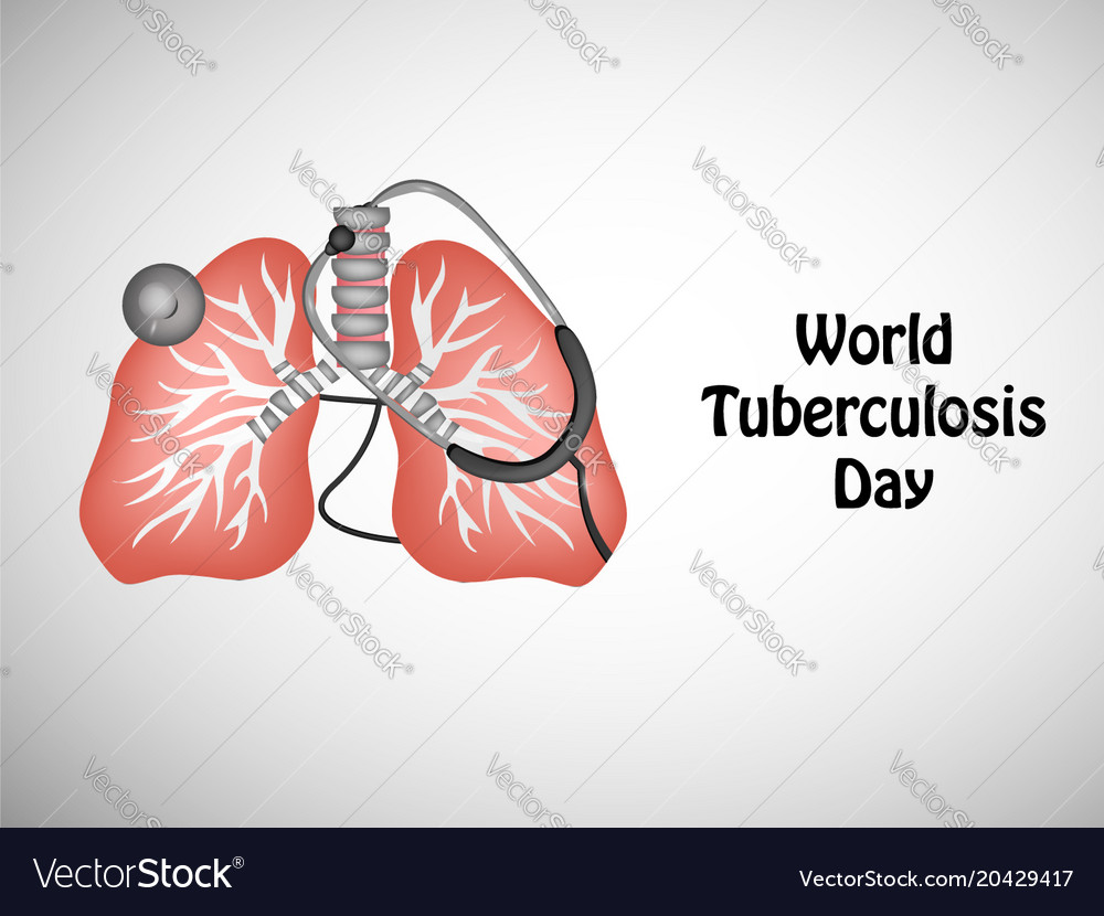 World tuberculosis day Royalty Free Vector Image