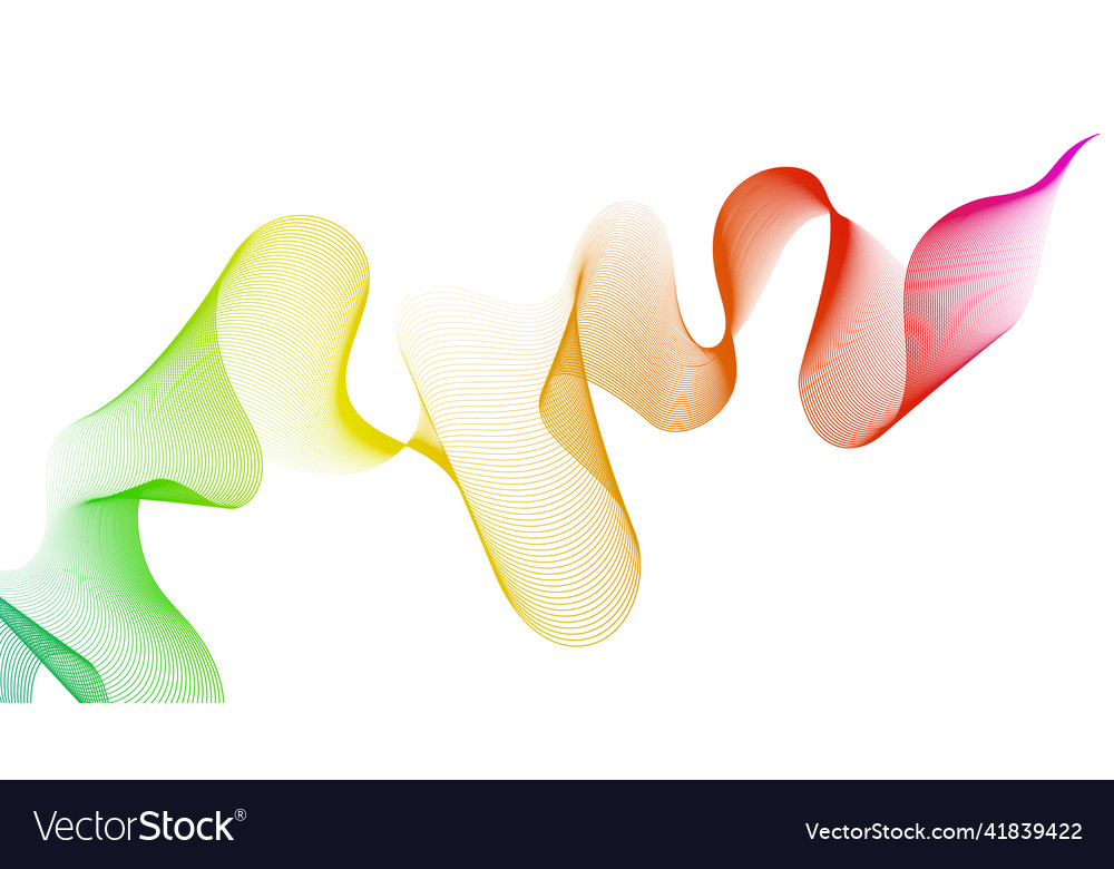 Abstract backdrop with wave gradient lines vector image Abstract backdrop with wave gradient lines