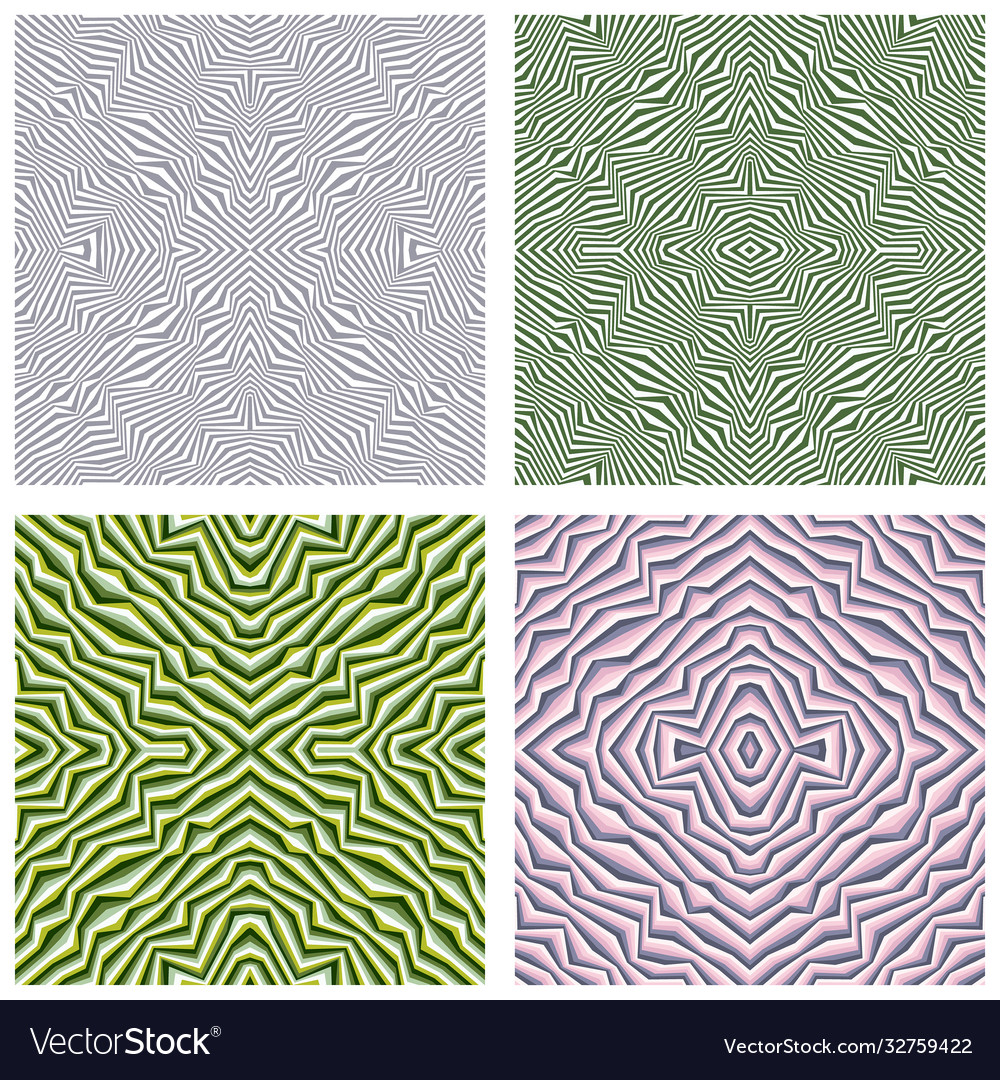 Abstract ornamental patterns set vector image Abstract ornamental patterns set