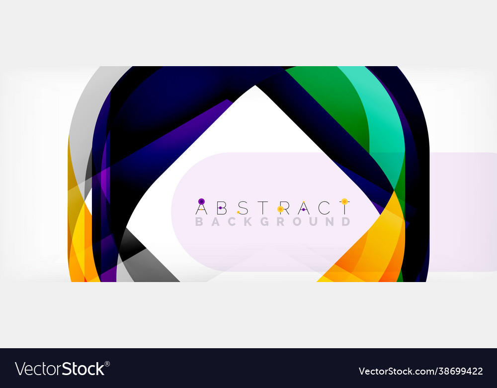 Abstract square shape with overlapping waves Vector Image Abstract square shape with overlapping waves