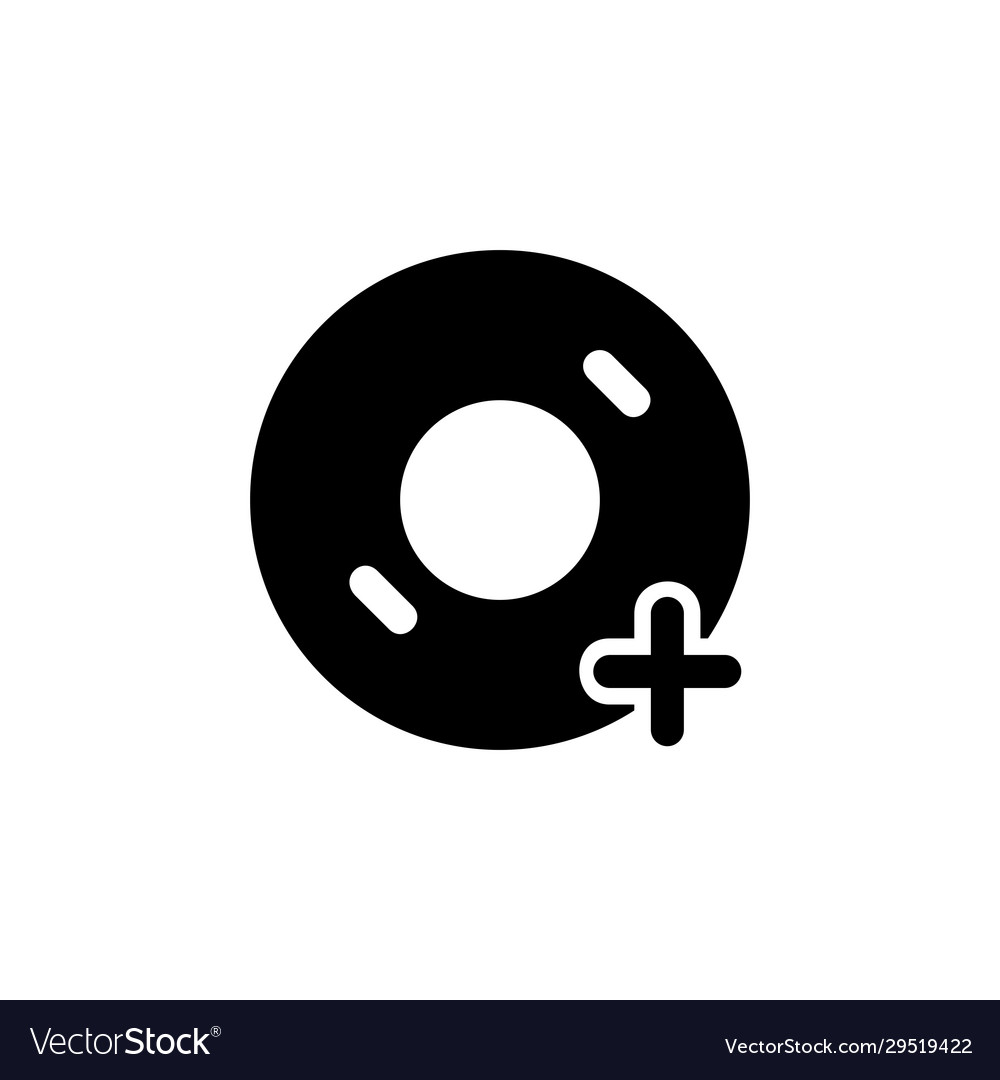 Add disc icon perfect for application web logo vector image Add disc icon perfect for application web logo