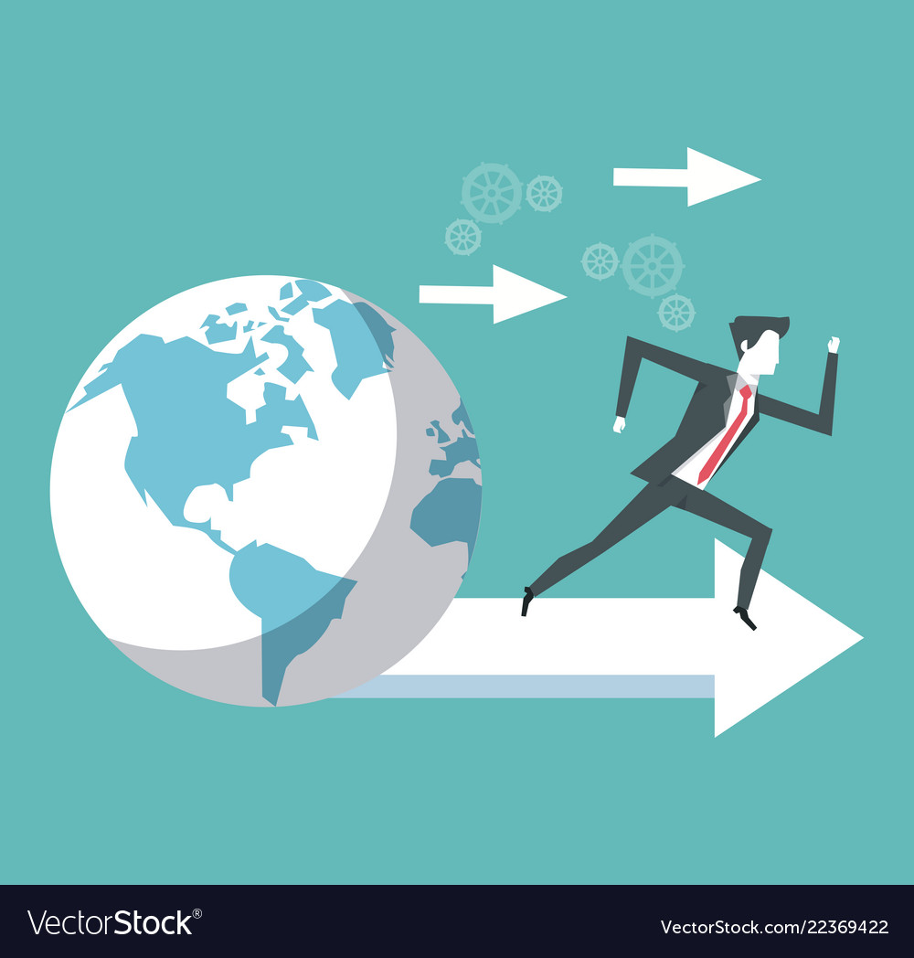 Business world leader Royalty Free Vector Image