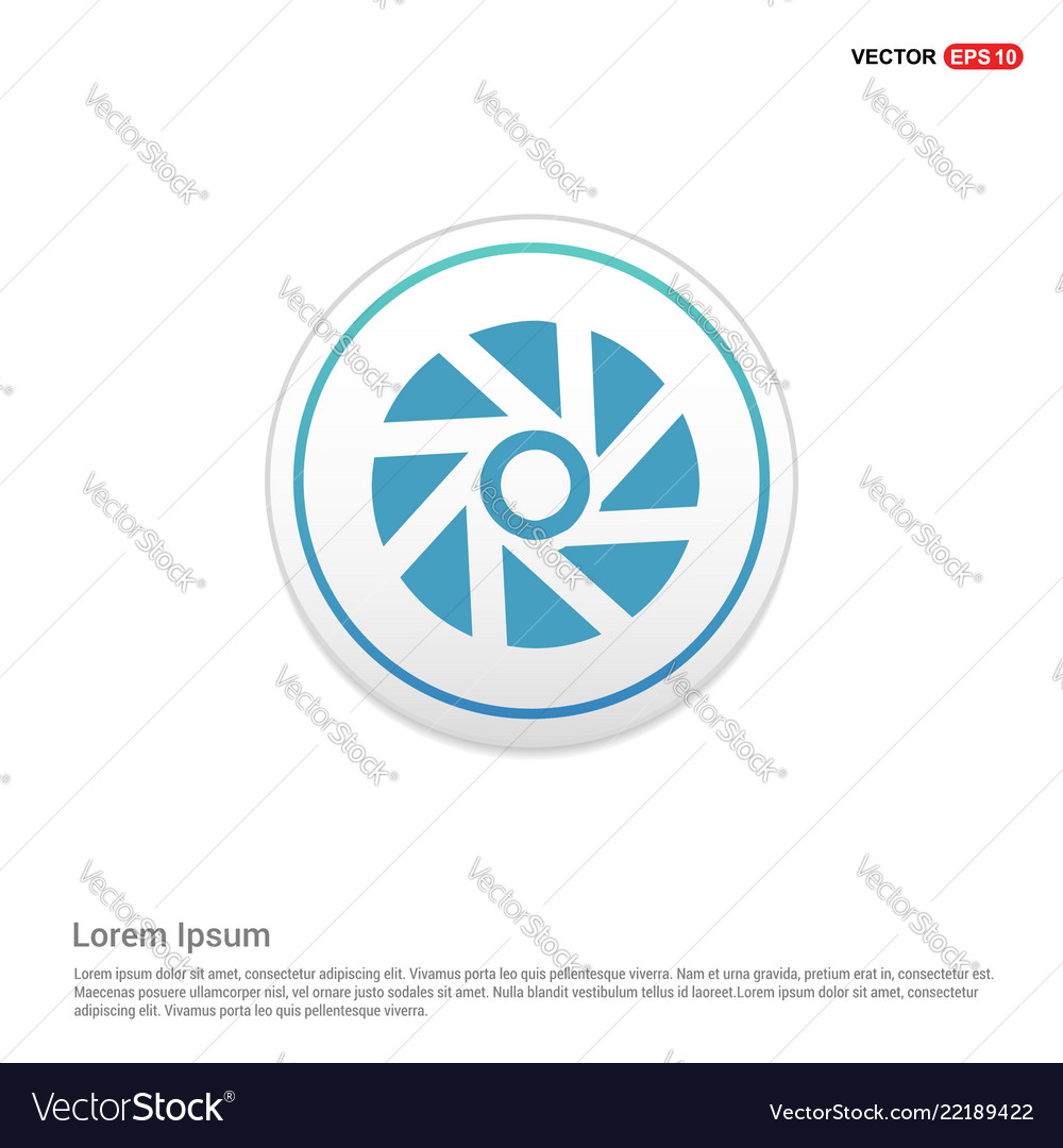 Camera shutter icon - white circle button
