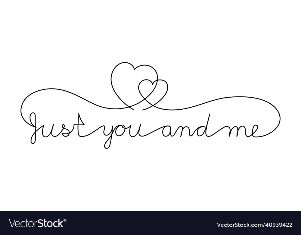 Kontinuierliche ein Zeile Skript Cursive Text nur Sie