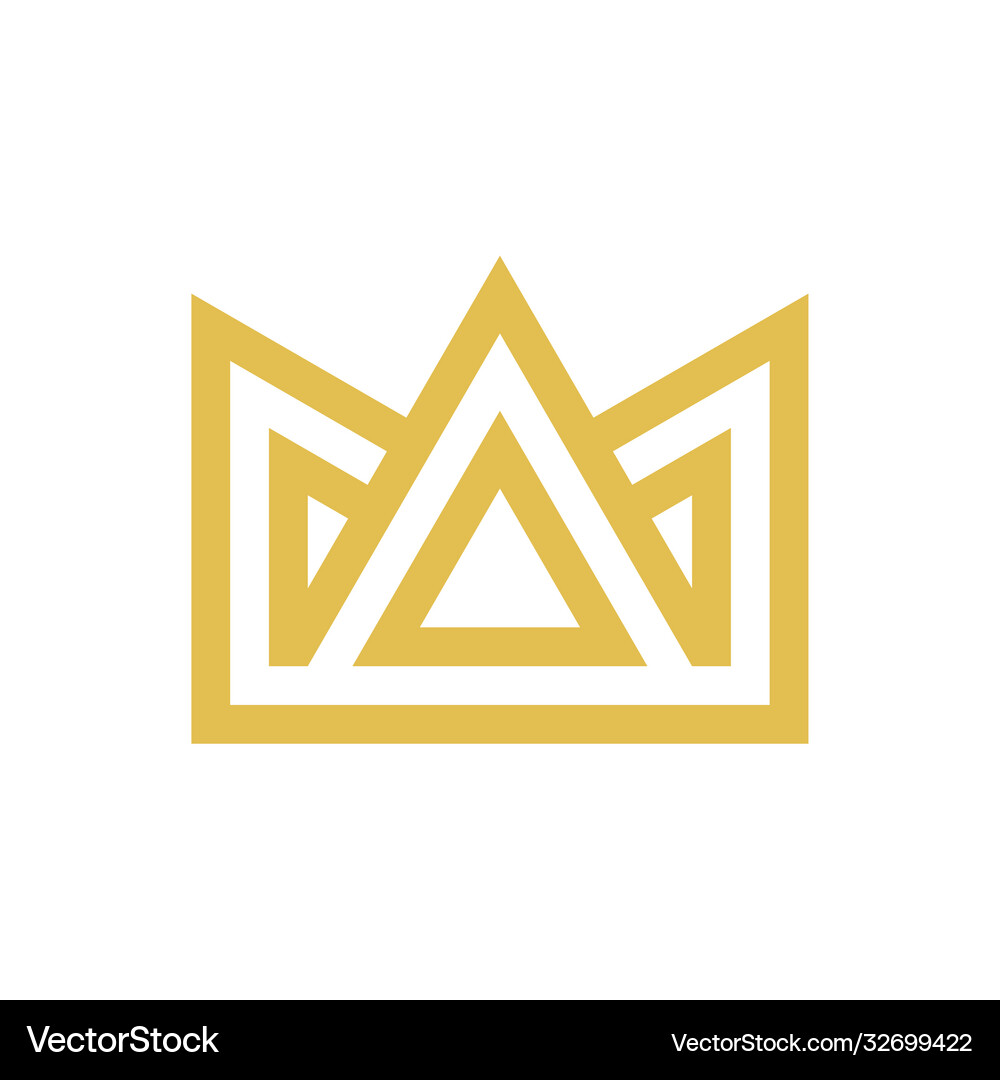 Crown logo Royalty Free Vector Image - VectorStock