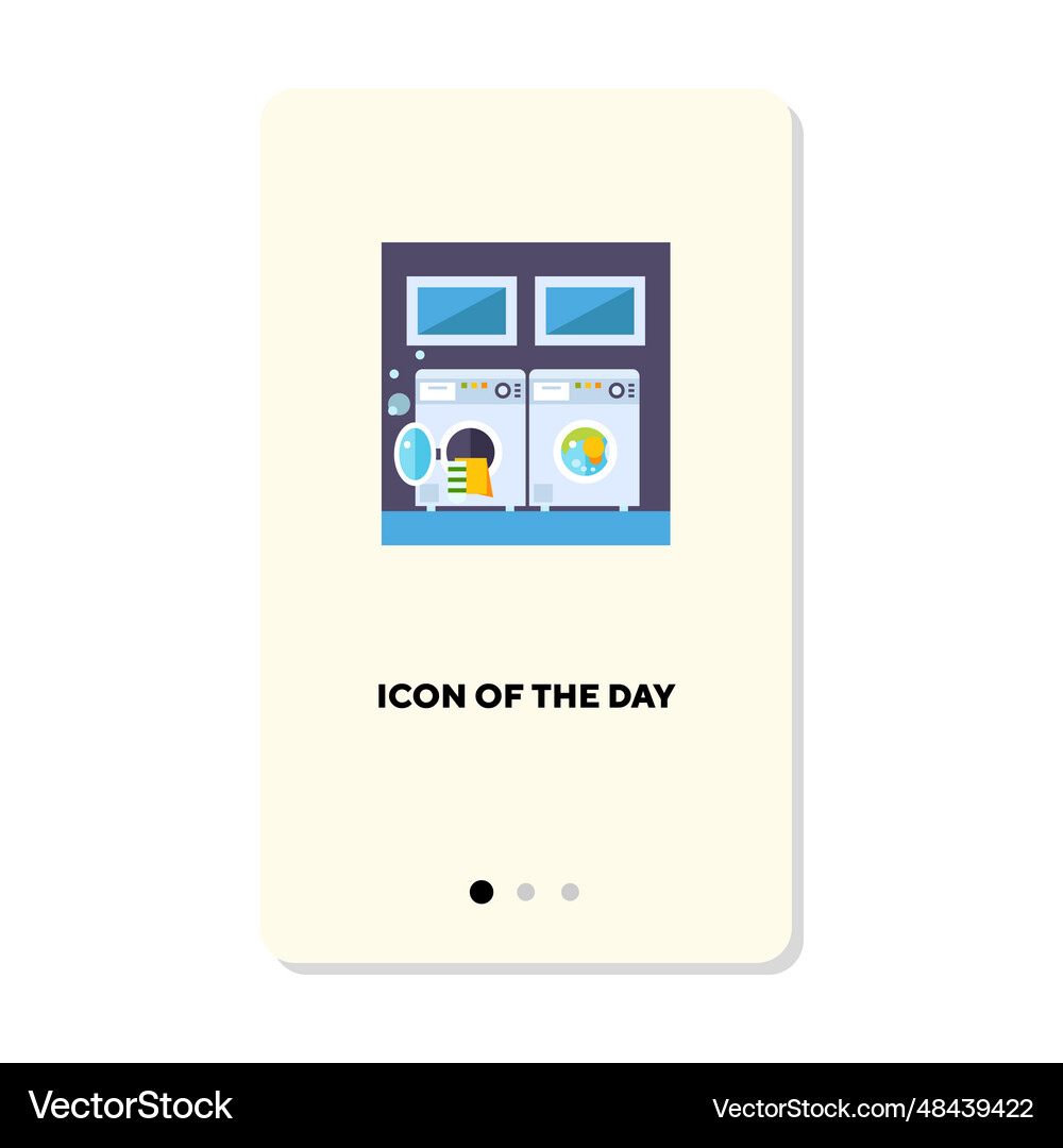 Laundry flat icon Royalty Free Vector Image - VectorStock