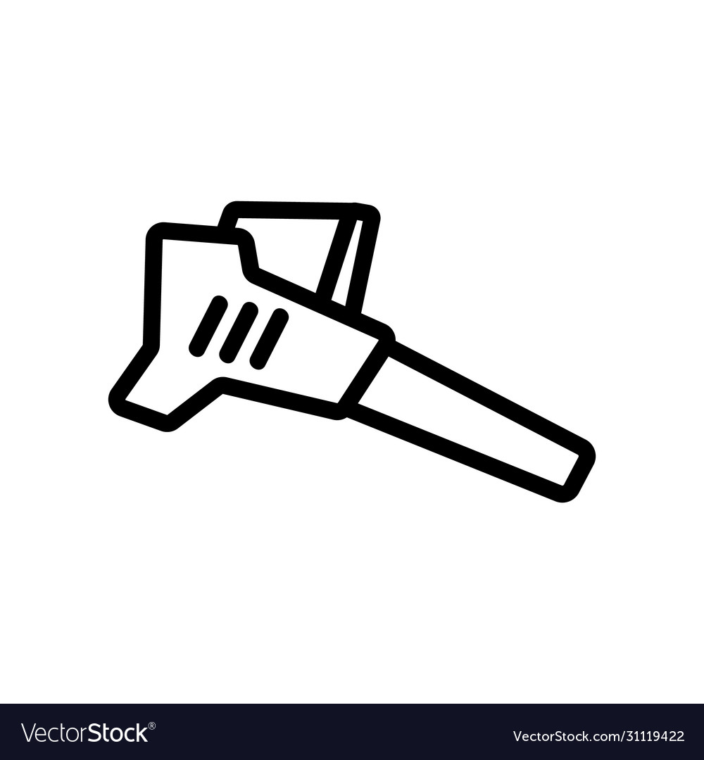 Manual electric blower icon outline