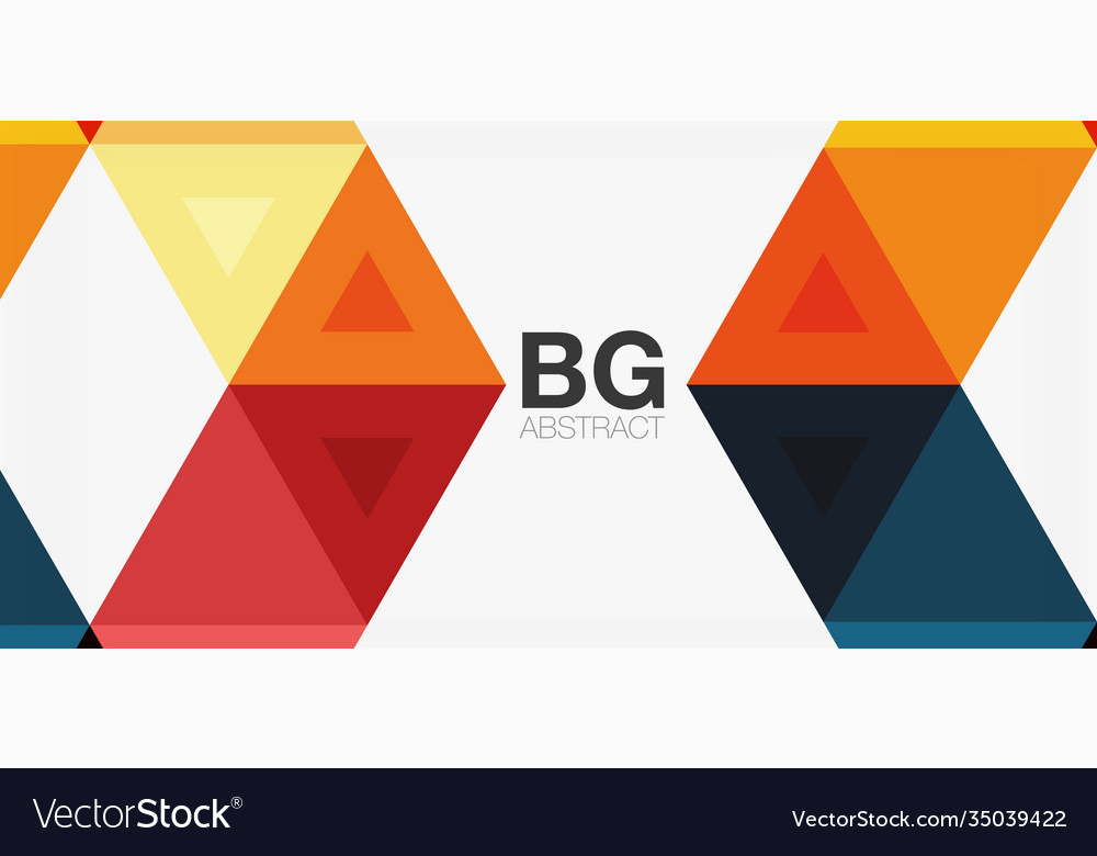 Mosaic triangle pattern abstract background