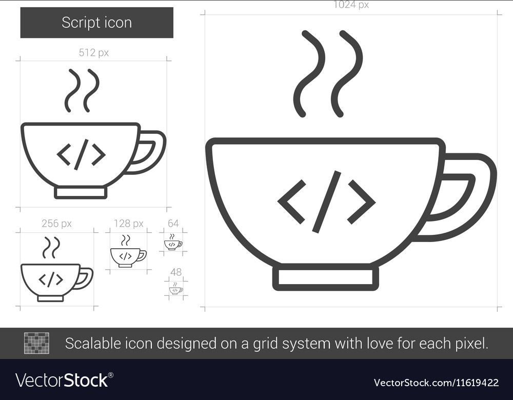 Script line icon