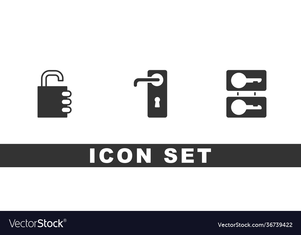 Set safe combination lock door handle and casting